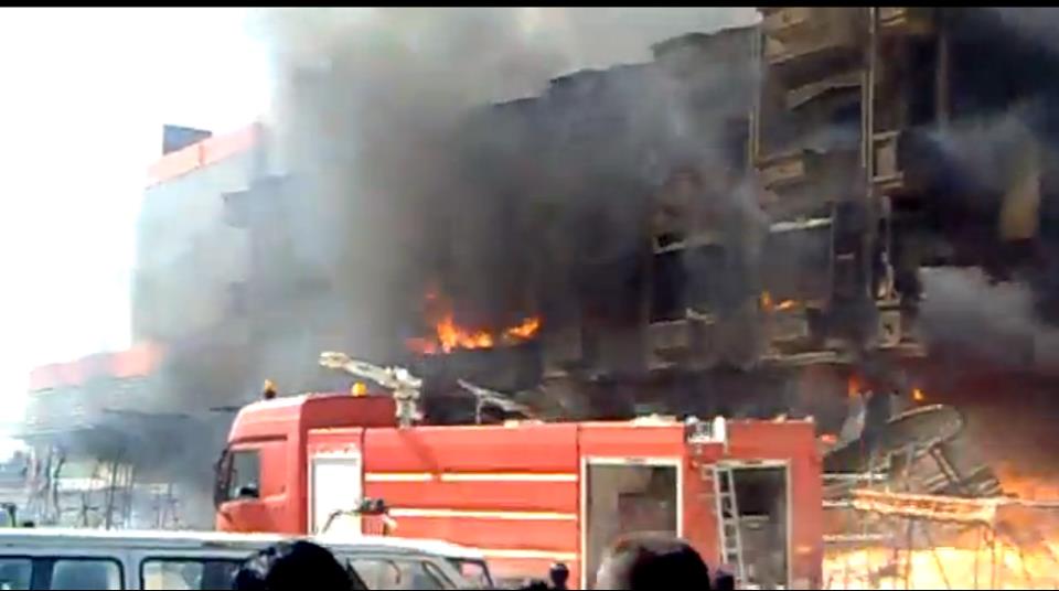 Fire destroys Benghazi market