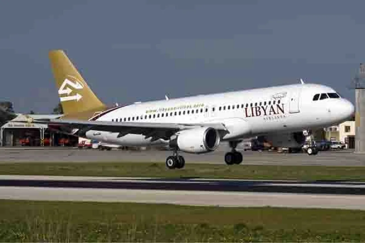 A Libyan Airlines Airbus A320