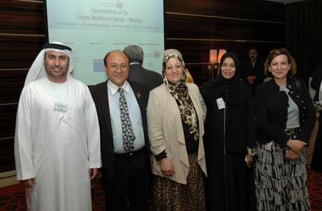 Libyan health delegation in Dubai