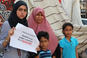 Libyans protesting against abduction and torture of a neurosurgeon