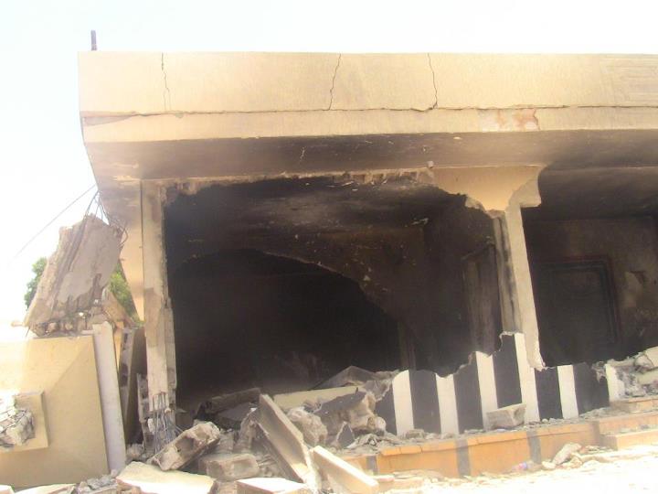 Benghazi checkpoint destroyed in revenge attack.