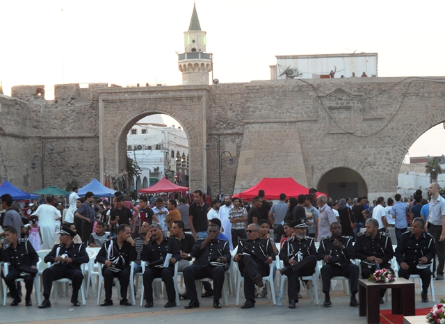 Election security parade in Tripoli's Martyrs Square