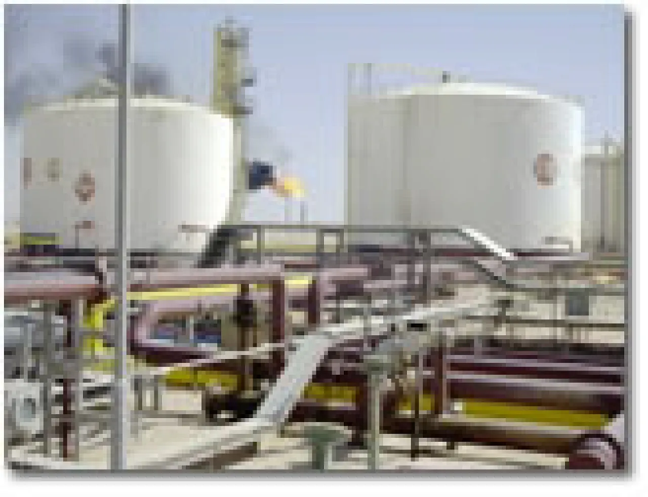 Part of the Ras Lanuf oil terminal