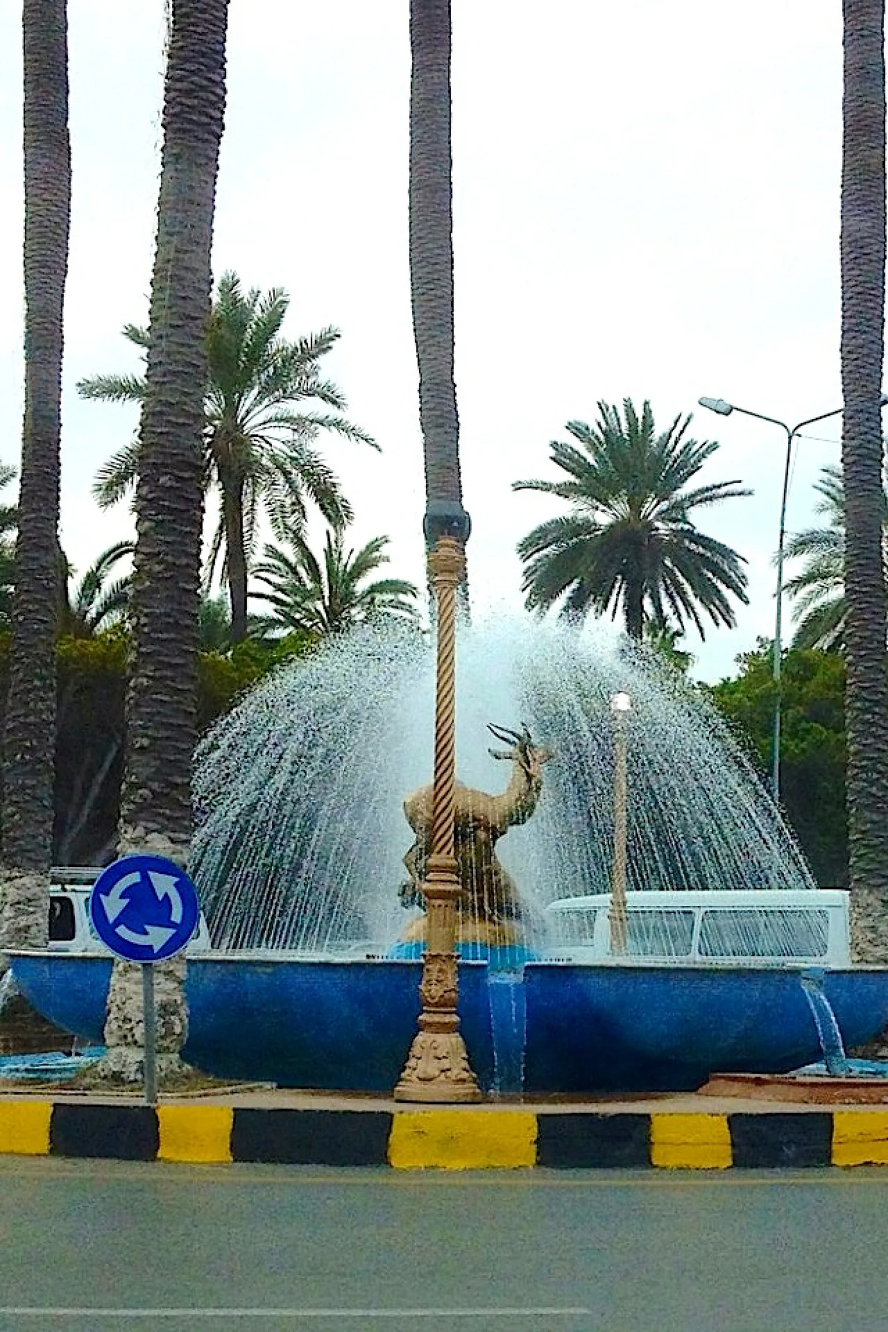 The Gazelle Fountain in Tripoli.