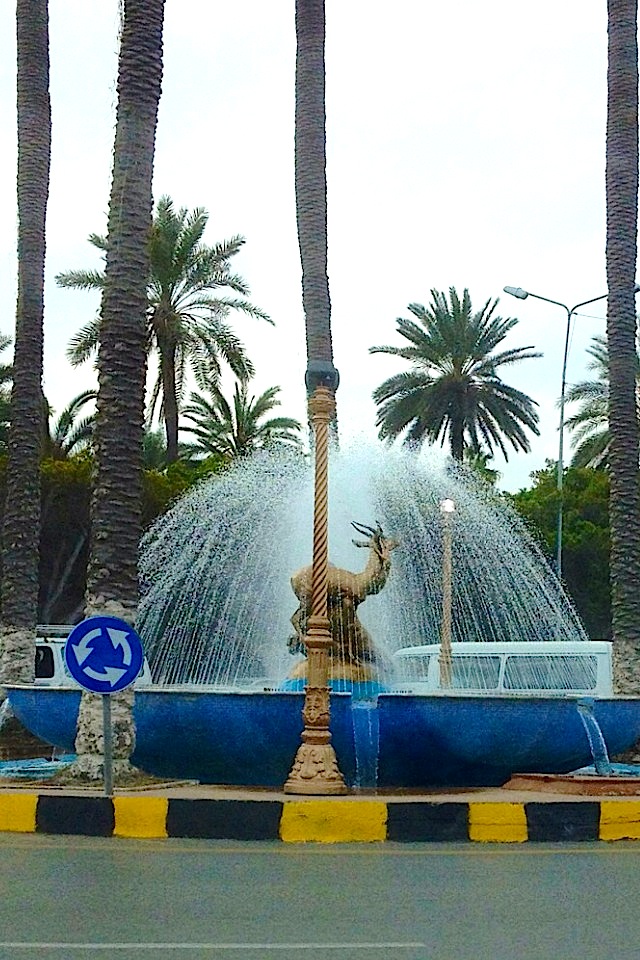 The Gazelle Fountain in Tripoli.