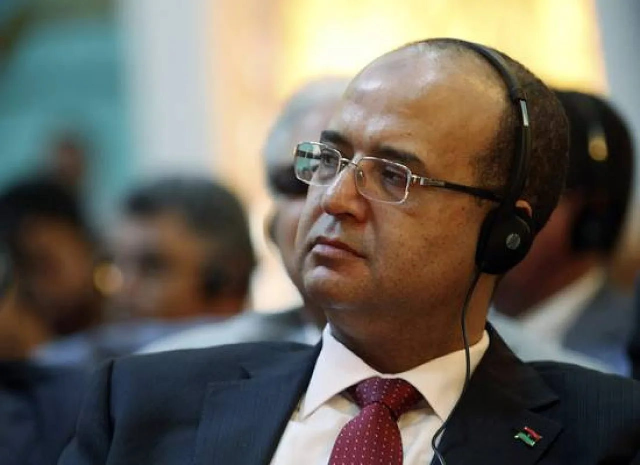 Libya's Minister of Electricity and Renewable Energy Ibrahim Awad Barasi attends the second conference of the Arab-Turkish Industrial Cooperation in Benghazi
