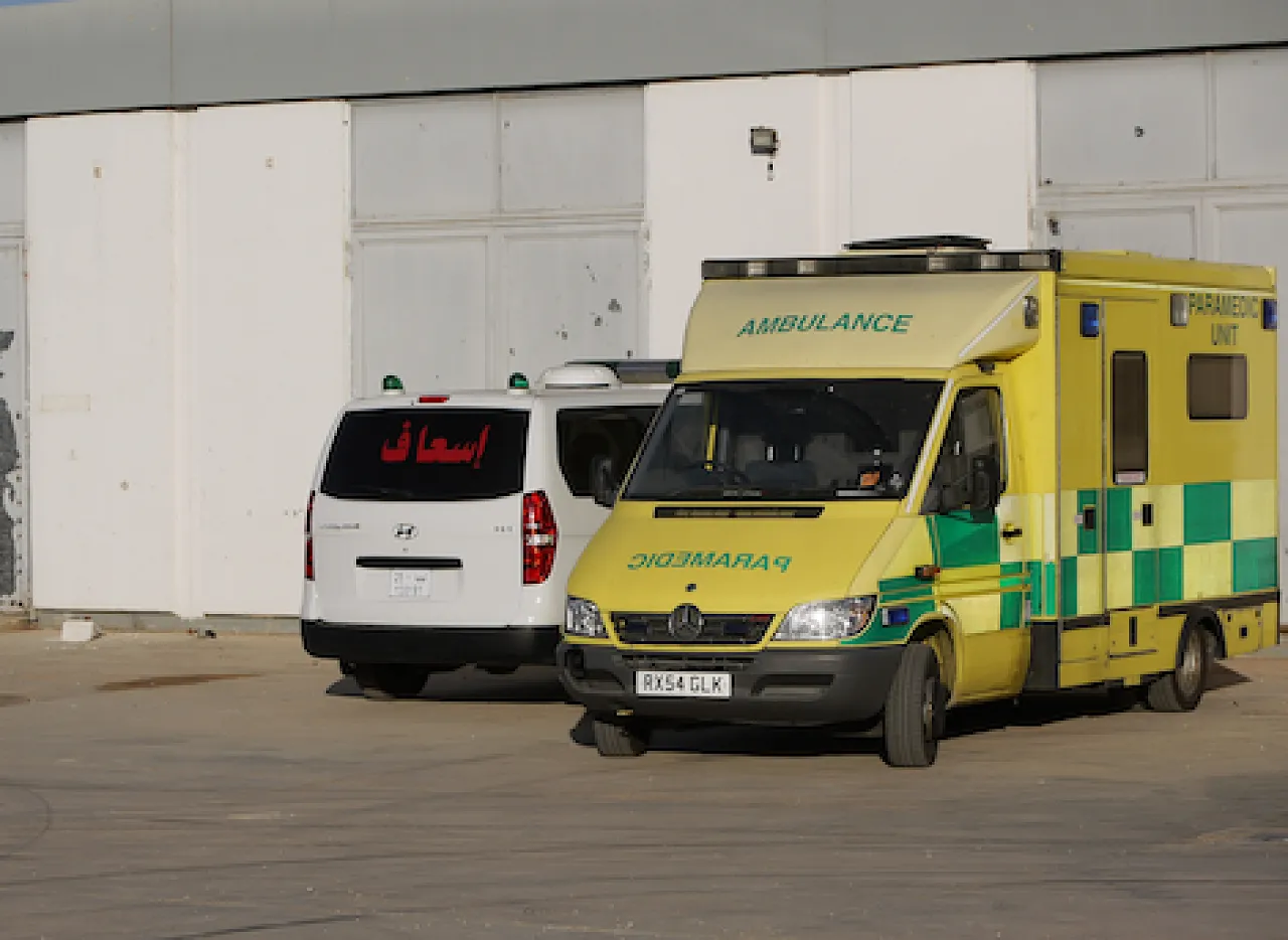 BaniWalidHospital During a visit on 9 October, doctors at Bani Walid hospital complained that much of their equipment, including the ambulances, was bought privately, not supplied by the government. (Photo: George Grant)