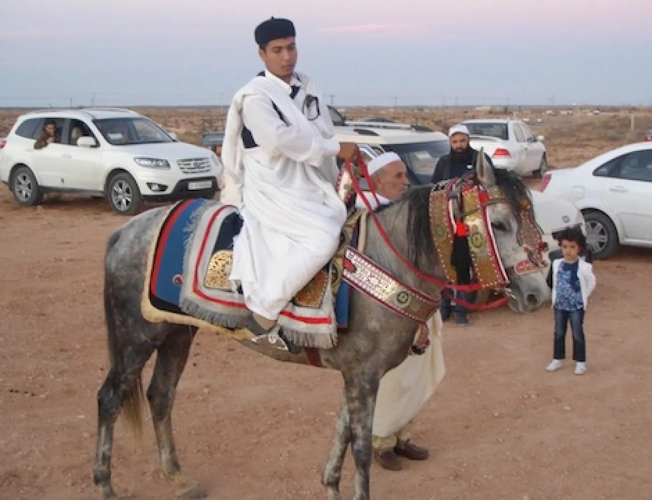 AmazighFestivalHorse A man sits atop a traditionally decorated Amazigh horse. (Photo: Valerie Stocker)