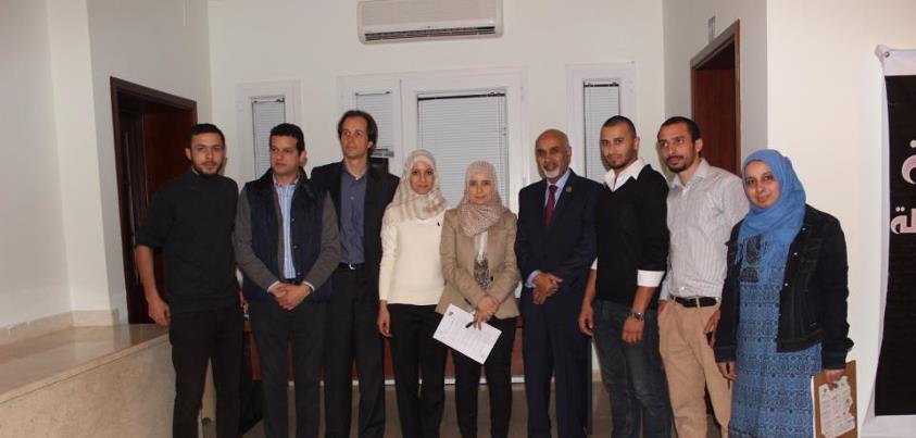 Magarief visits the Mafqood missing people's center