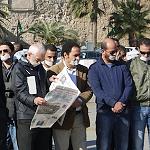 Protesters stage unauthorised demonstration against law banning unauthorised demonstrations