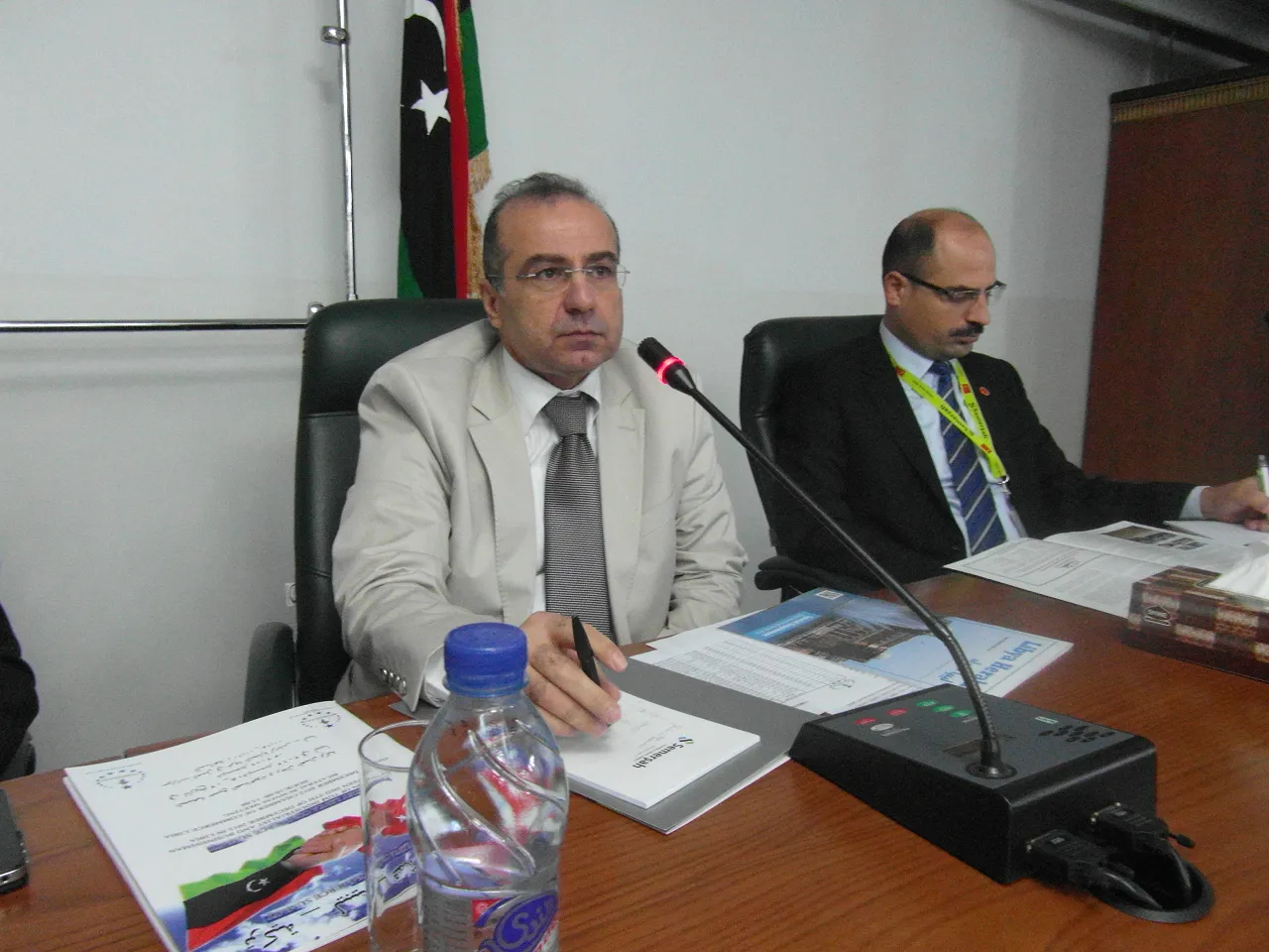 SAM_0865 The Turkish Commercial Attache Yusef Yildiz addresses the business delegations (Photo: Sami Zaptia)