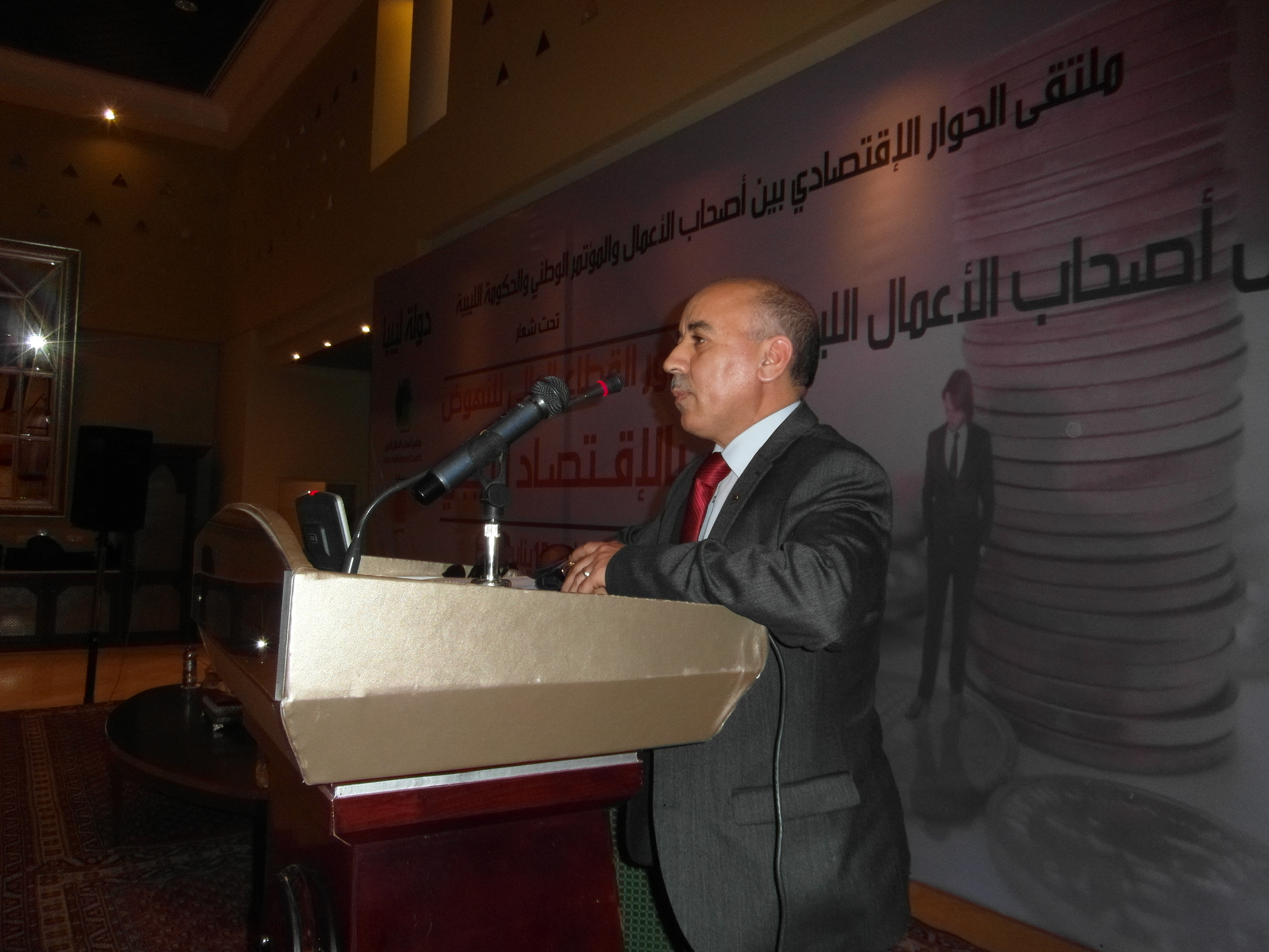 SAM_1190 Juma Gamaty told the business community that the state should vacate the business arena for the private sector (Photo:Sami Zaptia).