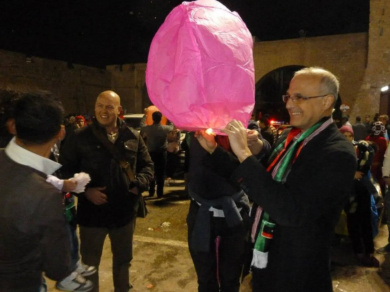 Michael Aron British Ambassador Michael Aron joins in the celebrations on 17 February in Martyrs' Square