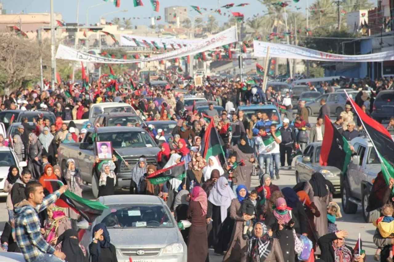 Tajourna march Thousands march from Tajoura to Martyrs' Square