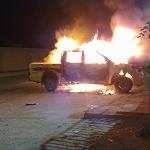 Police vehicle attacked in Misrata