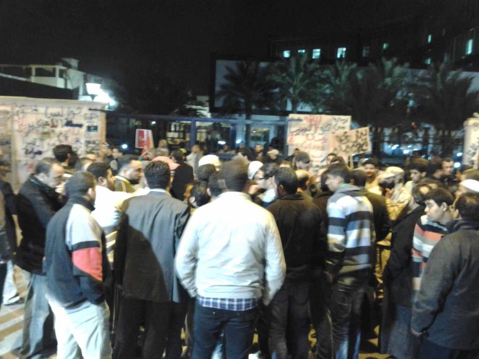 Protestors graffiti outside walls of PM premises
