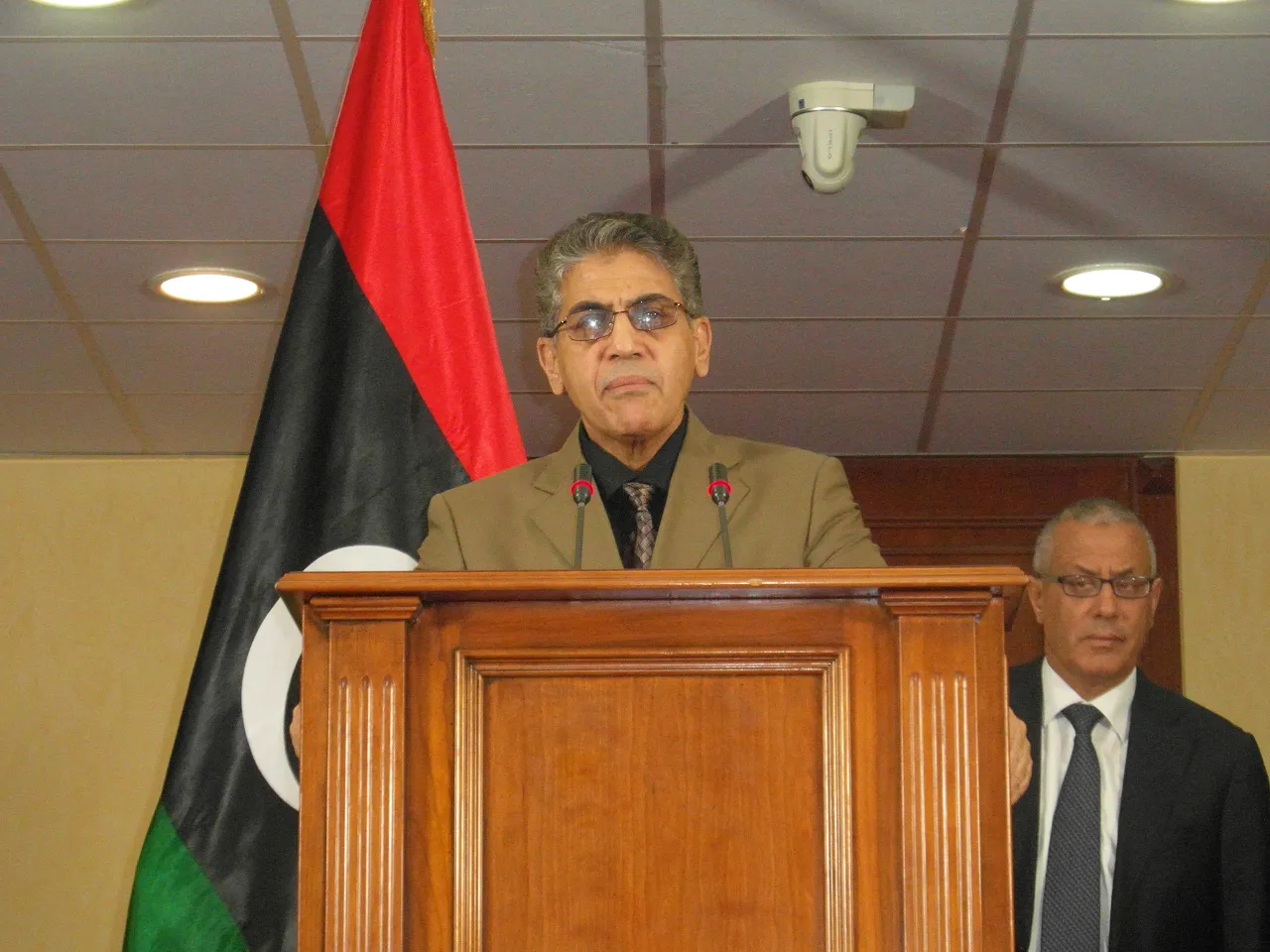 Non-peaceful demonstrations will continue as long as there are arms and armed groups said Interior Minister Ashur Shuwail (Photo: Sami Zaptia).