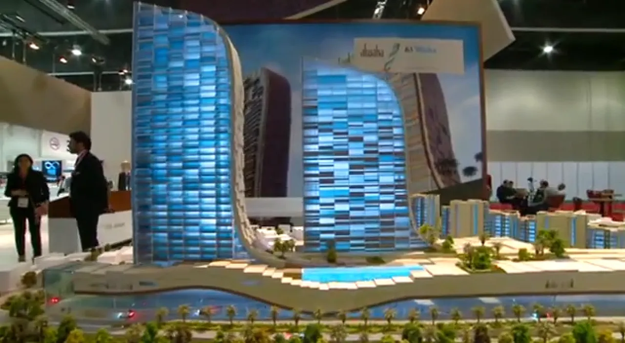 Model of the Waha project at the Abu Dhabi CityScape show