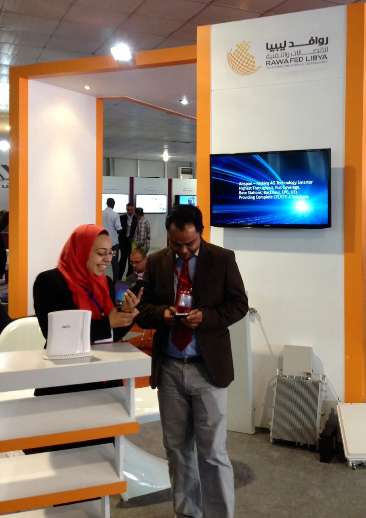 Rawafed Libya at ITEX. (Photo: Libya Herald)