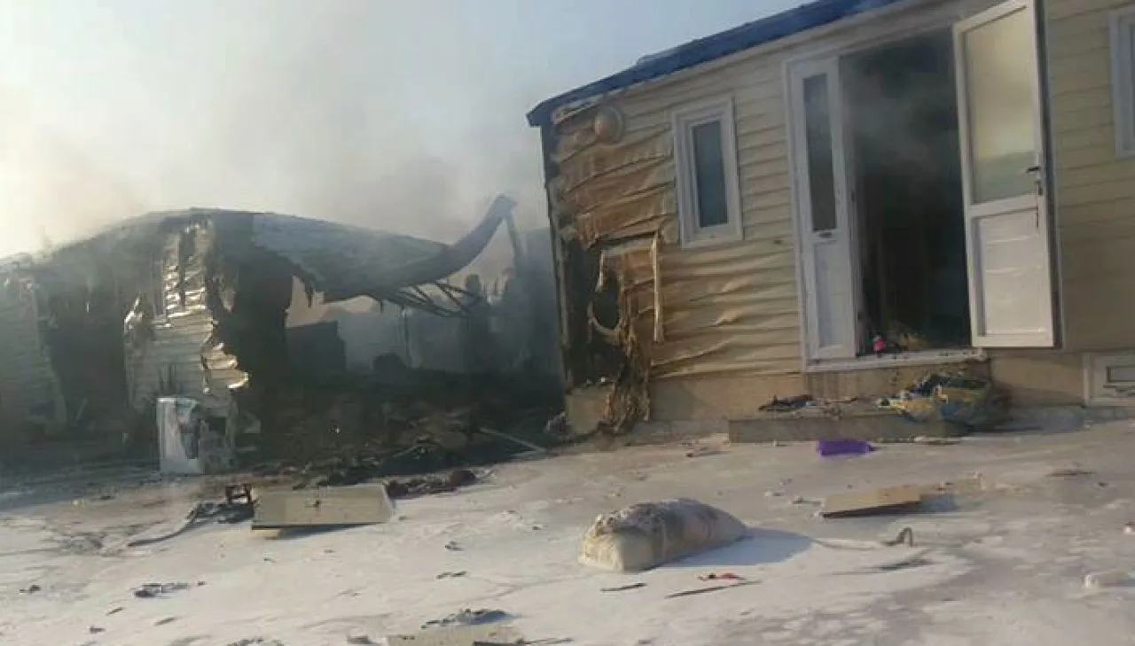 fire.misrata The warehouse was destroyed in the blast