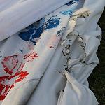 Benghazi ‘peace flag’ partially destroyed by fire