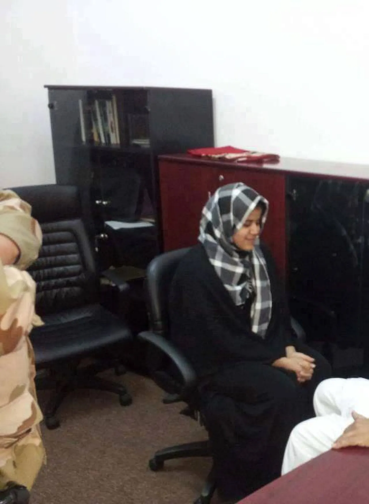 Anoud Senussi during interrogation