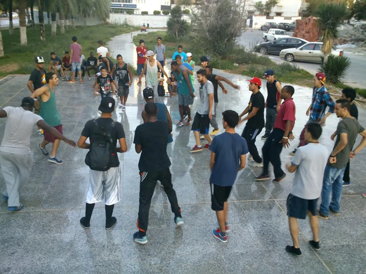 B-boys in Tripoli