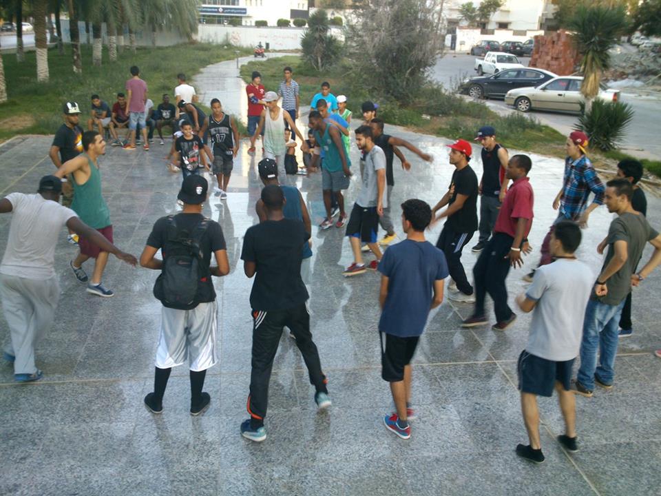 B-boys in Tripoli