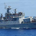 Libyan frigate towed into Malta for repairs