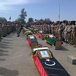 Slain soldiers honoured with military funeral