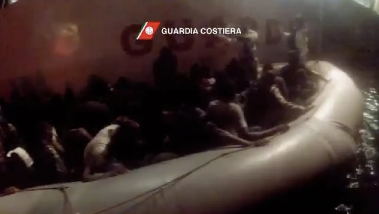 An inflatable dinghy from which migrants were rescued last year (File photo)