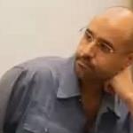 Saif Al-Islam gives one-minute TV interview