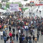 Some Derna protestors continue, despite the rain