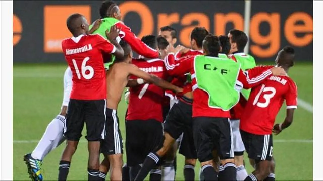 The Libyan team celebrates on the field (Photo: African Nations )