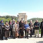 French rights group tour Leptis Magna with the Libyan Women's Union