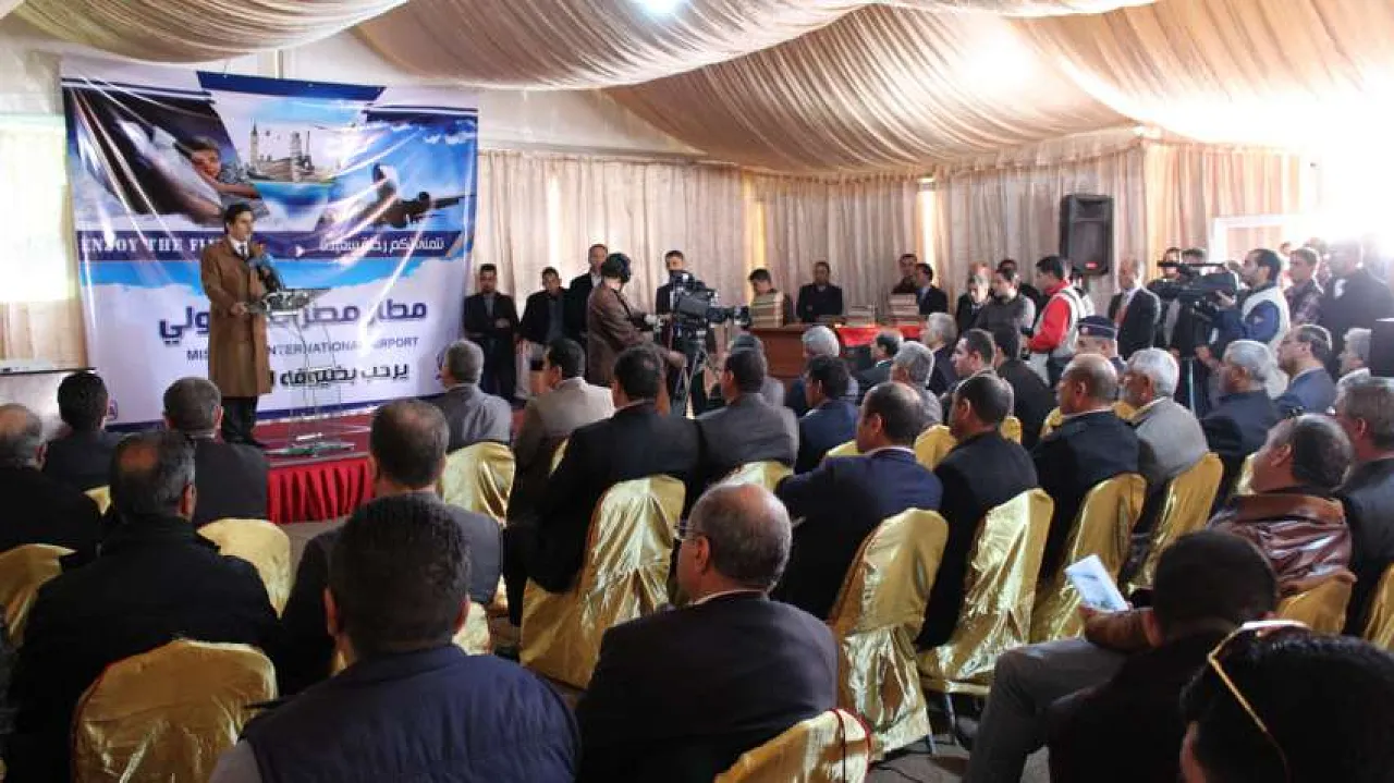 At the opening ceremony of the arrivals lounge (Photo: Taher Zaroog)