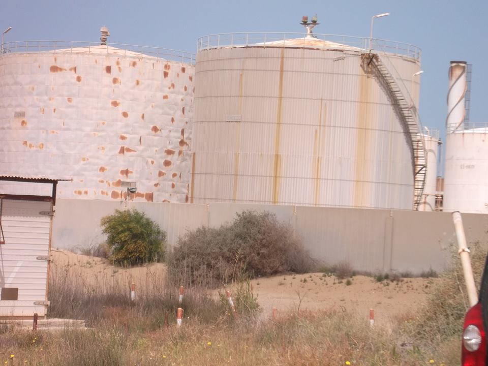 Acid leak at abandoned chemical factory