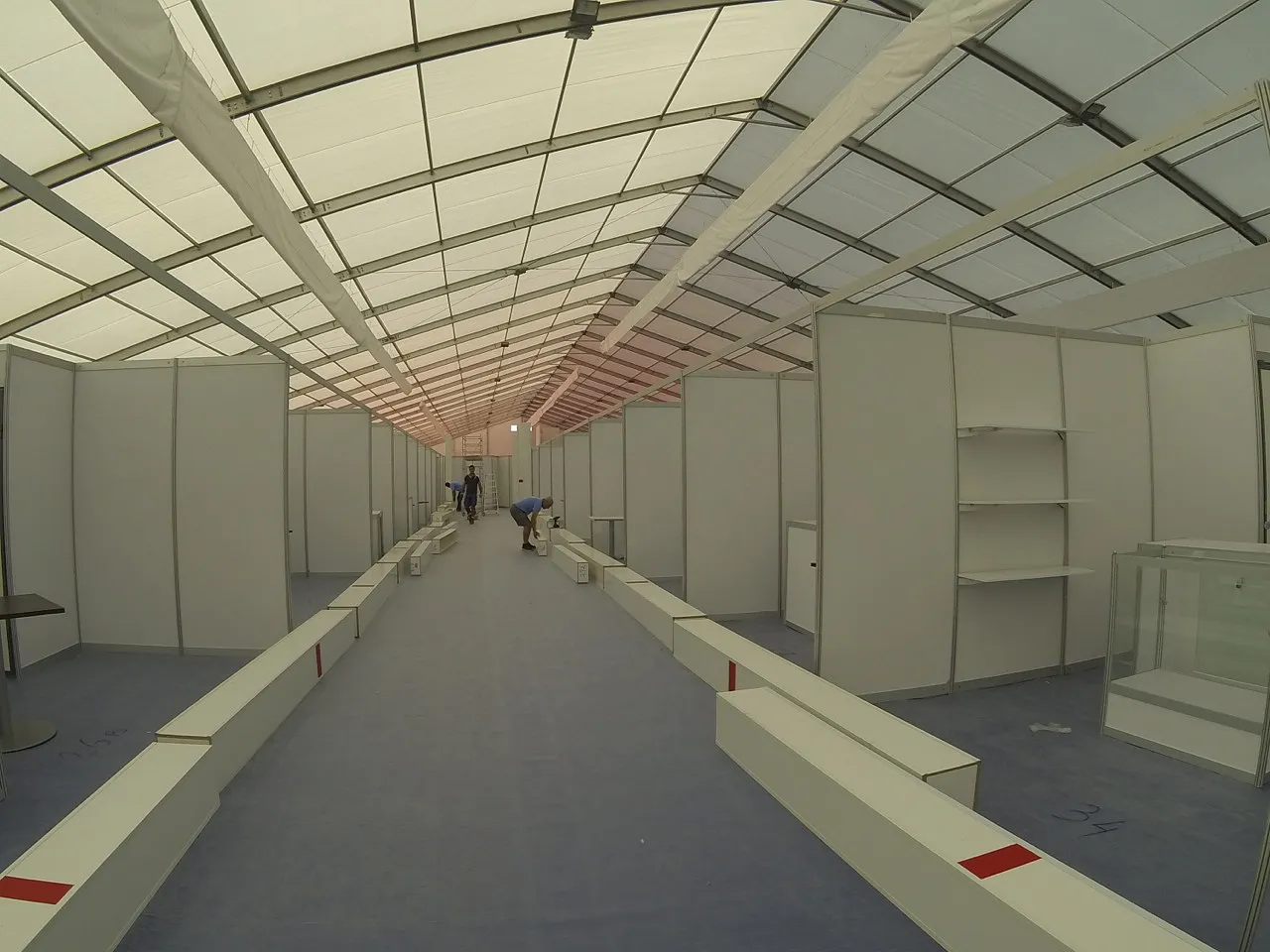 Inside the tents at Libya Build (Photo: ATEX - International Exhibition Organizers)