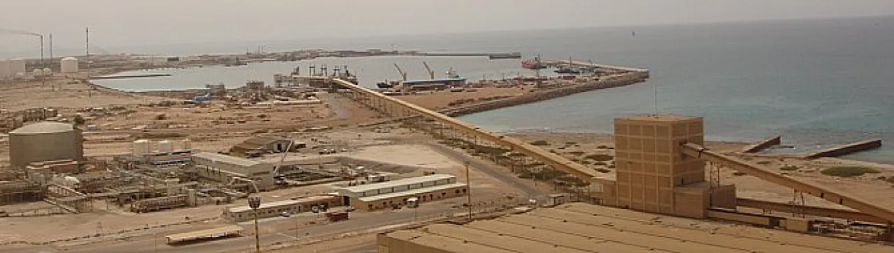 Loading area of Lifeco's Brega plant (Photo: LH archives).