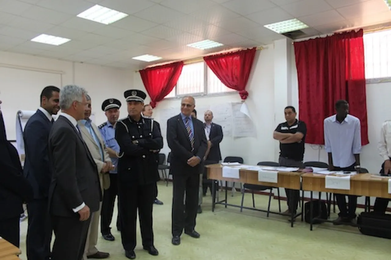 Opening ceremonies for police training facilities (Photo: British Embassy)