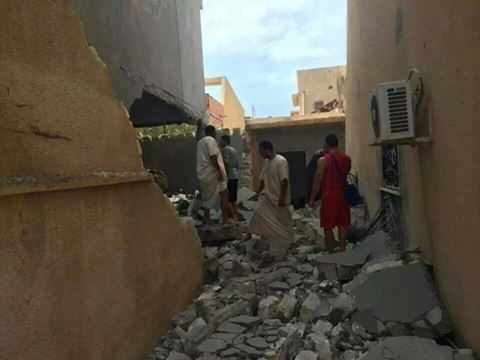 Homes in Janzour hit during airport clashes