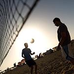 Benghazi residents make the most of the hot weather