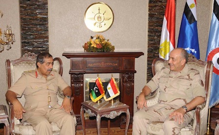 Libyan and Egyptian chiefs of staff discuss military cooperation