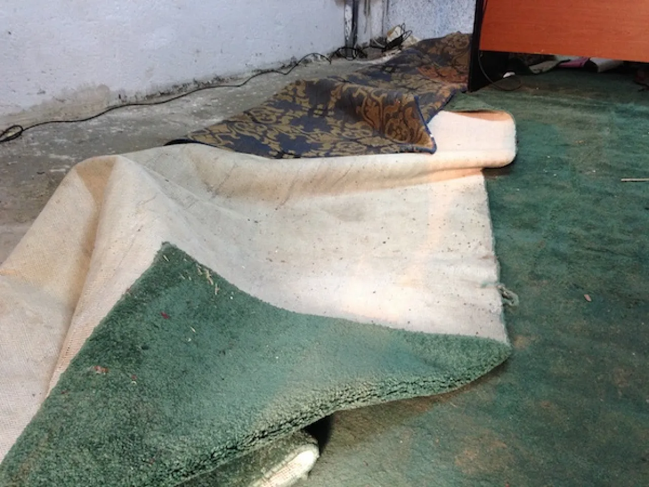 Carpets and rugs were soaked through (Photo: Tom Westcott)