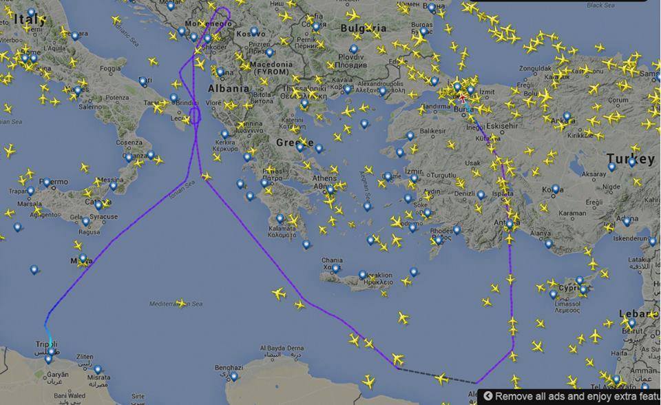 Libyan Airlines plane gets a little lost: report