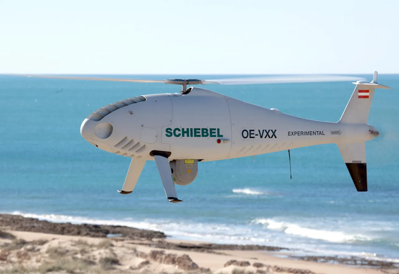A working Schiebel camcopter S100 (Photo: Schiebel)