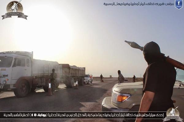 Bombers destroy two checkpoints at Ajdabiya after local pro-Islamist commander is killed