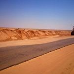 Ajdabiya volunteers clean up dangerous sand-clogged highway