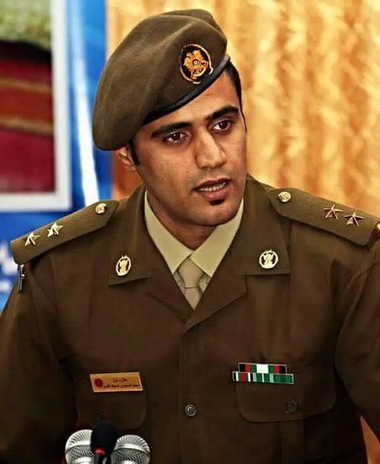 Lieutenant Mohammed Absat Zwai who survived today's attack (Photo:social media)