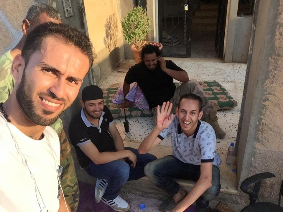 Sniper targets Benghazi TV crew